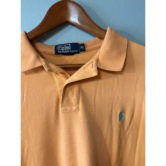 Mens Size XL Orange Polo Ralph Lauren Polo - Picture 2 of 5